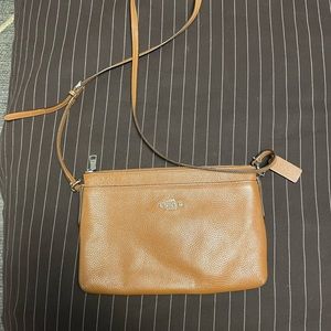 Coach Brown Leather Cross Body Bag